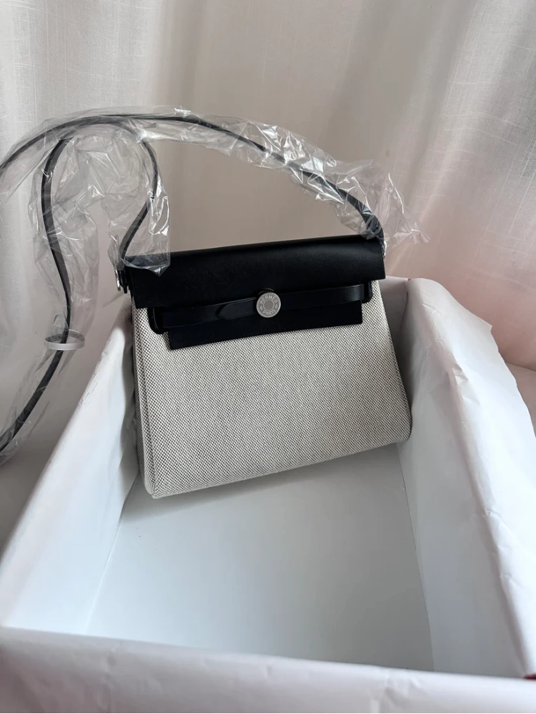 MINI HERBAG Ecru/Amande/Black PHW