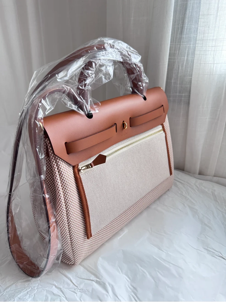 HERBAG 31 Ecru/Beige/Fauve GHW